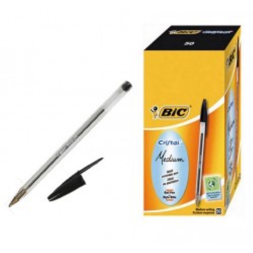 PENNE SF BIC CRISTAL NERE 50PZ